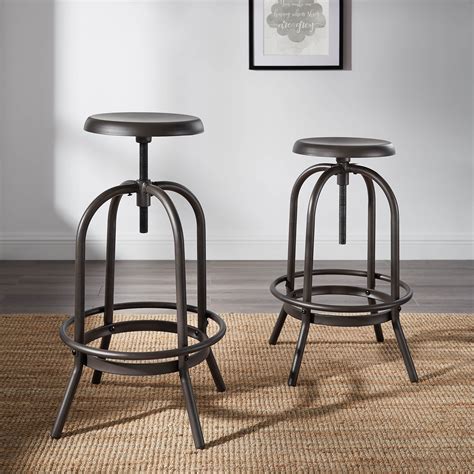 Metal Swivel Stools (Set of 2) 